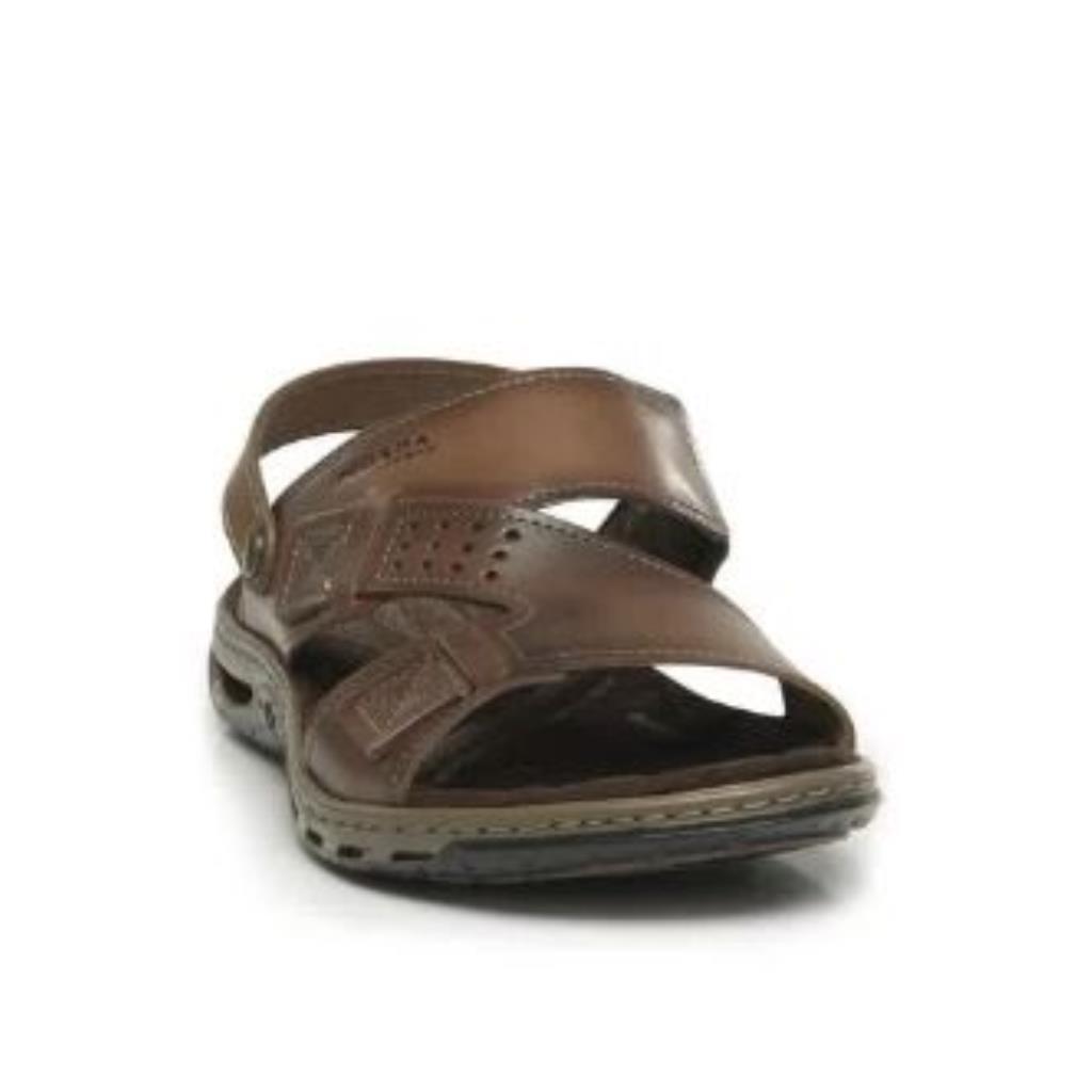 SANDÁLIA PA131662-02 MASCULINA EM COURO PINHÃO