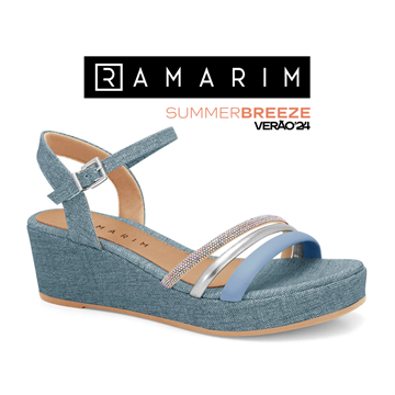 SANDALIA RMR238205 ANABELA S/B TÊXTIL OU SINTE